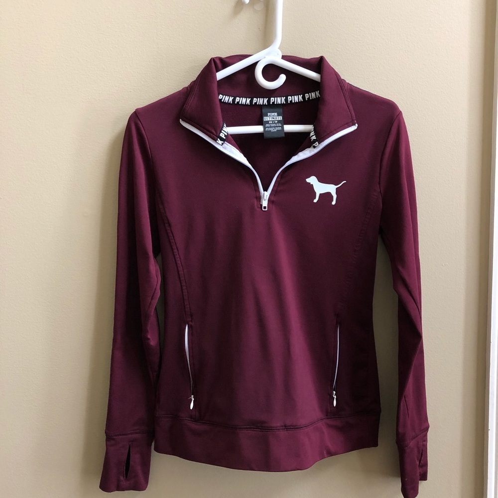 PINK Victoria’s Secret Quarter-Zip Sweatshirt XS
